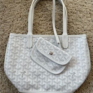 Stylish White Tote Bag